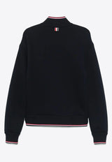 Thom Browne Oversized Zip-Up Bomber Jacket Navy MJT545AJ0233_415