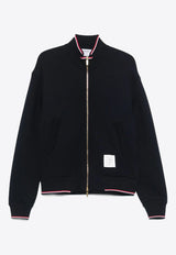 Thom Browne Oversized Zip-Up Bomber Jacket Navy MJT545AJ0233_415