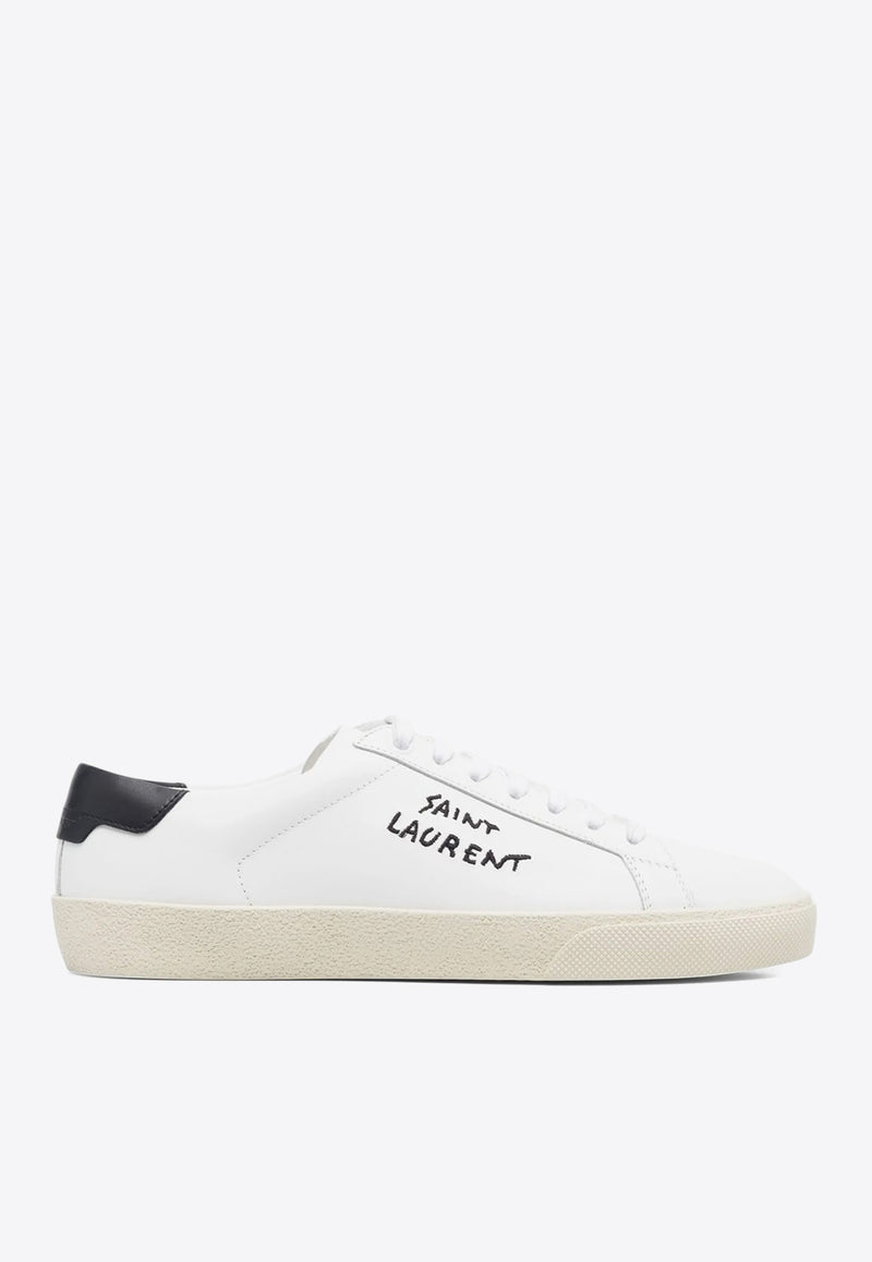 Saint Laurent SL/06 Low-Top Court Sneakers White 610649AABEE_9061