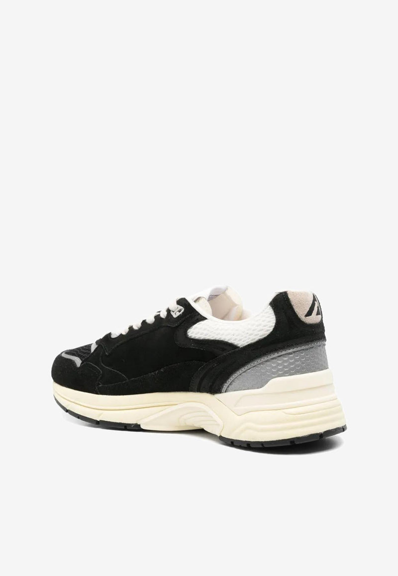 Autry Hyperway Low-Top Suede Sneakers Black HYLMUM_07