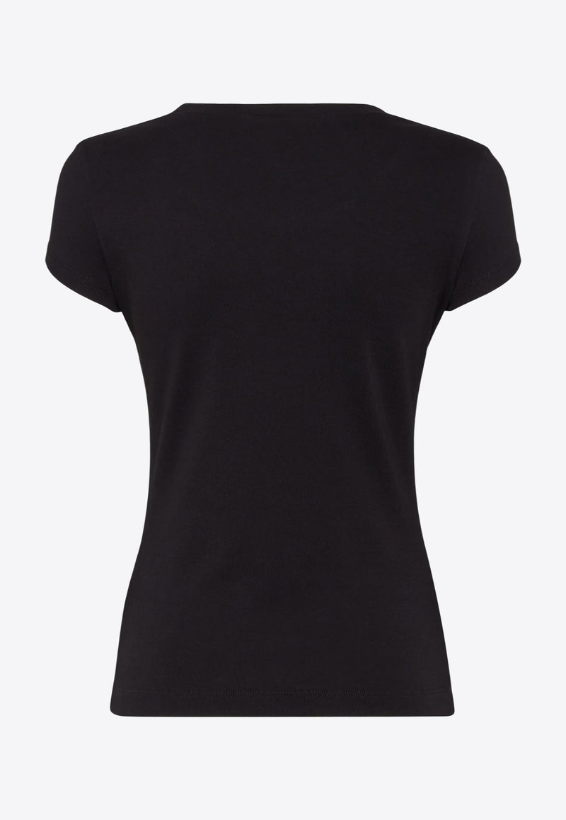 Dsquared2 Logo Print Slim T-shirt Black S75GD0465D20021_900