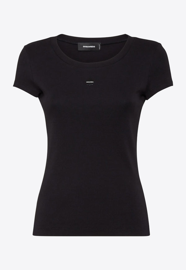 Dsquared2 Logo Print Slim T-shirt Black S75GD0465D20021_900