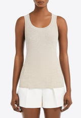 Max Mara Eliadi Ribbed Wool Tank Top Sand 2511361021600ELIADI_003