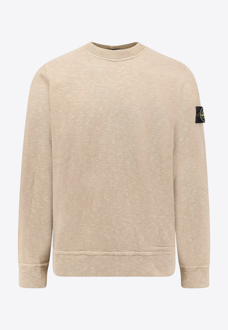Stone Island Logo Patch Crewneck Sweater Beige K2S156100053S0238V009A_Beige_29846208