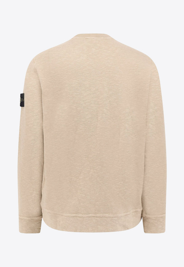 Stone Island Logo Patch Crewneck Sweater Beige K2S156100053S0238V009A_Beige_29846208