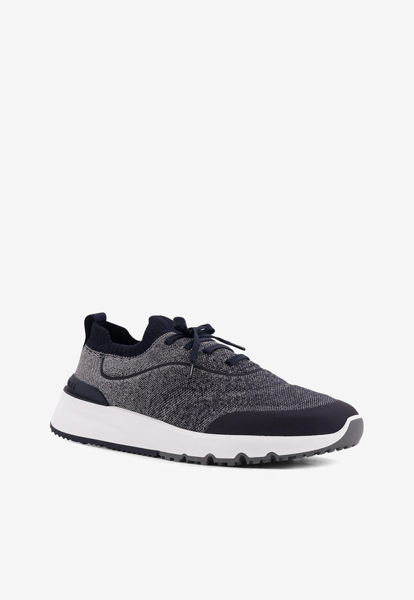Brunello Cucinelli Primeknit Low-Top Sneakers Blue MZUEHRO342CDY87_Blue_30012915