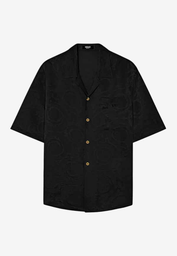 Versace Barocco Jacquard Short-Sleeved T-shirt Black 1020293 1A08883 1B000