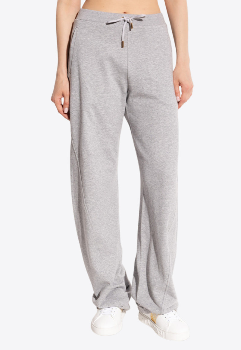 Versace Debossed Logo Twisted Track Pants Gray 1020464 1A14817 1E230
