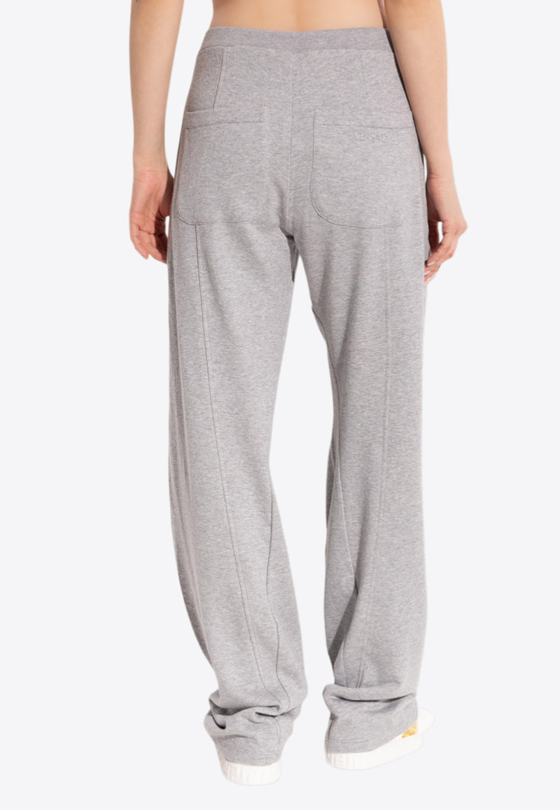 Versace Debossed Logo Twisted Track Pants Gray 1020464 1A14817 1E230