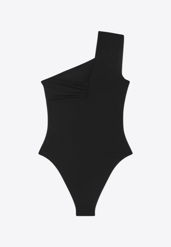 Versace Safety Pin Gathered One-Piece Swimsuit 1020499 1A14814 1B000