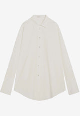 The Row Oversized Poplin Shirt White 10204W4075/R_THERO-WHT