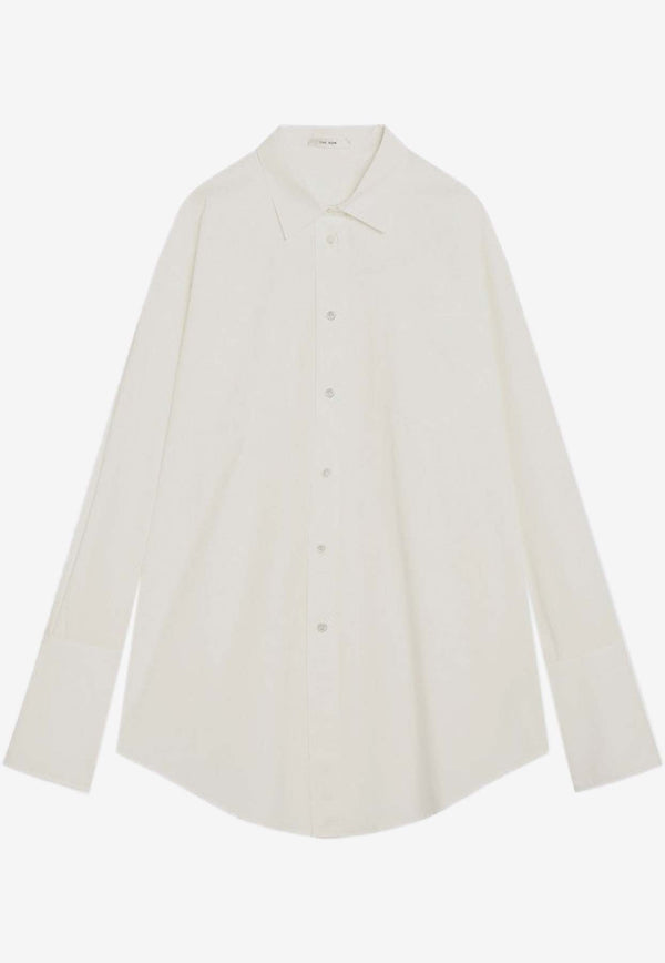 The Row Oversized Poplin Shirt White 10204W4075/R_THERO-WHT