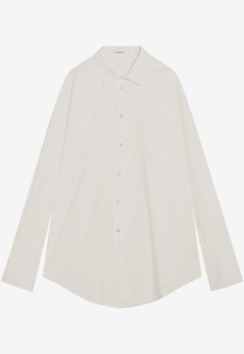 The Row Oversized Poplin Shirt White 10204W4075/R_THERO-WHT