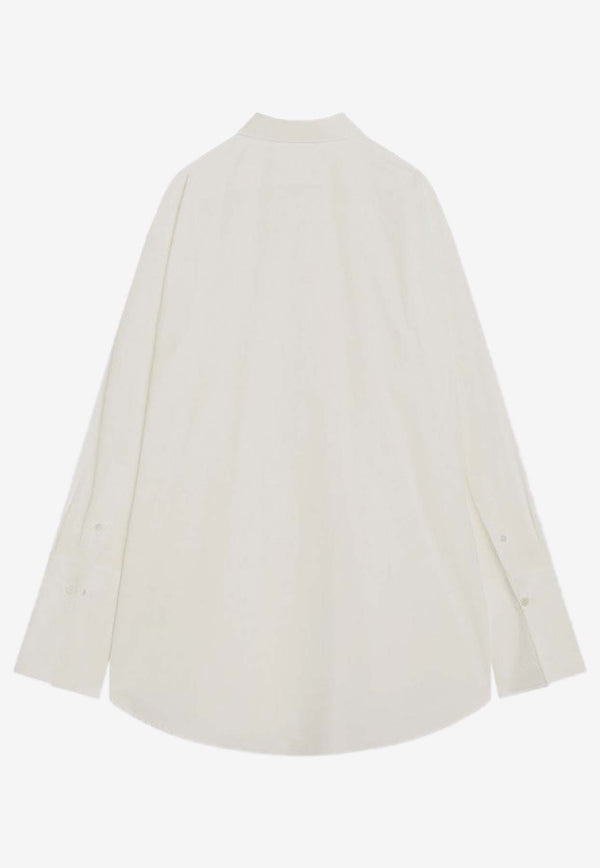 The Row Oversized Poplin Shirt White 10204W4075/R_THERO-WHT