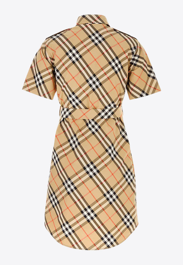 Burberry Vintage Check Belted Mini Shirt Dress Beige 8111701B9368_Sand check_34275577