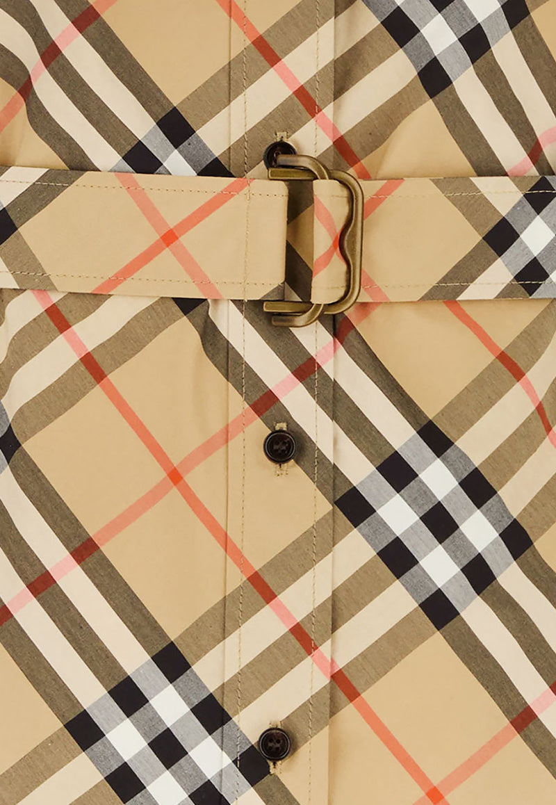 Burberry Vintage Check Belted Mini Shirt Dress Beige 8111701B9368_Sand check_34275577