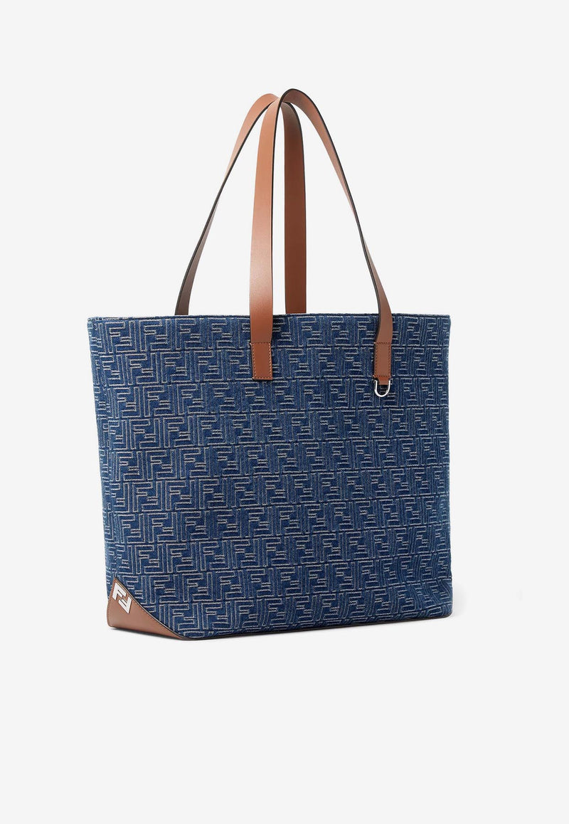 Fendi Medium FF Jacquard Denim Tote Bag Denim 7VA657AUGOF1SCG_STONE_34276922