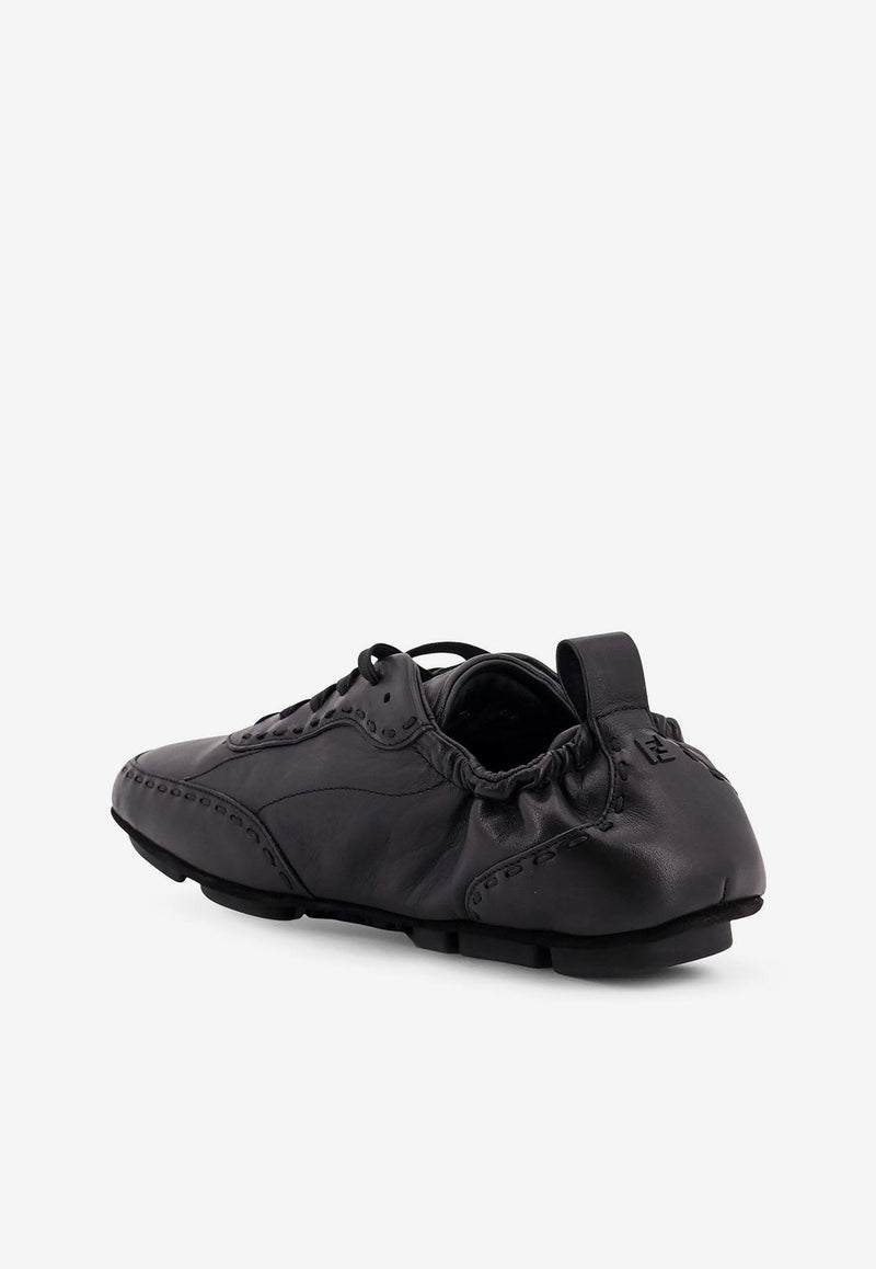 Fendi Fit Leather Sneakers Black 7E1799AE86F0ABB_Neronero_34276962