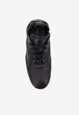 Fendi Fit Leather Sneakers Black 7E1799AE86F0ABB_Neronero_34276962