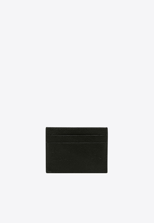 Balenciaga Logo Print Leather Cardholder Black 5943091IZI31090_Black_34275662