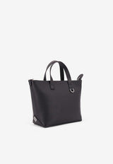 Fendi Small FF Logo Grained Leather Tote Bag Black 7VA658APDRF0GXN_NEROPALLADIO_34276927