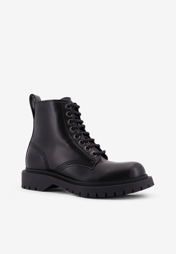 Givenchy Leather Combat Boots Black BE6057E2DL001_Black_34275634