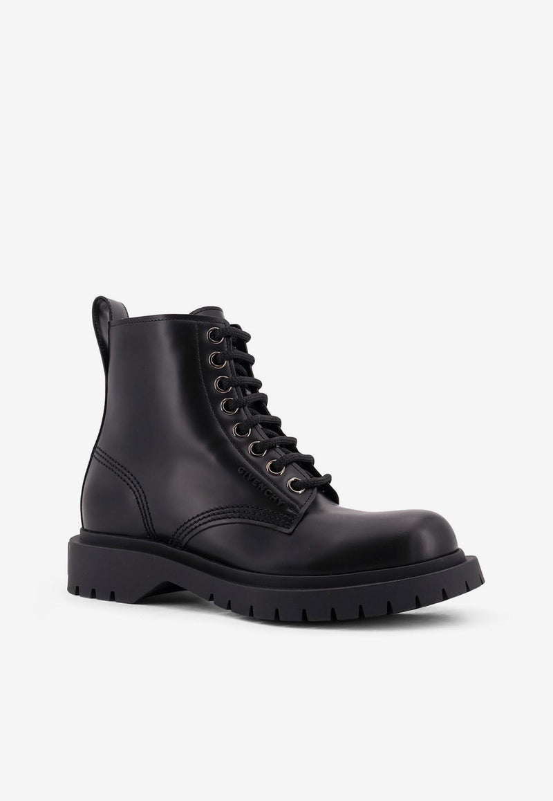 Givenchy Leather Combat Boots Black BE6057E2DL001_Black_34275634