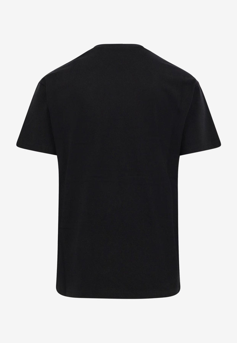 Givenchy Logo Embroidered T-shirt Black BM71NK3YRS001_Black_34275625