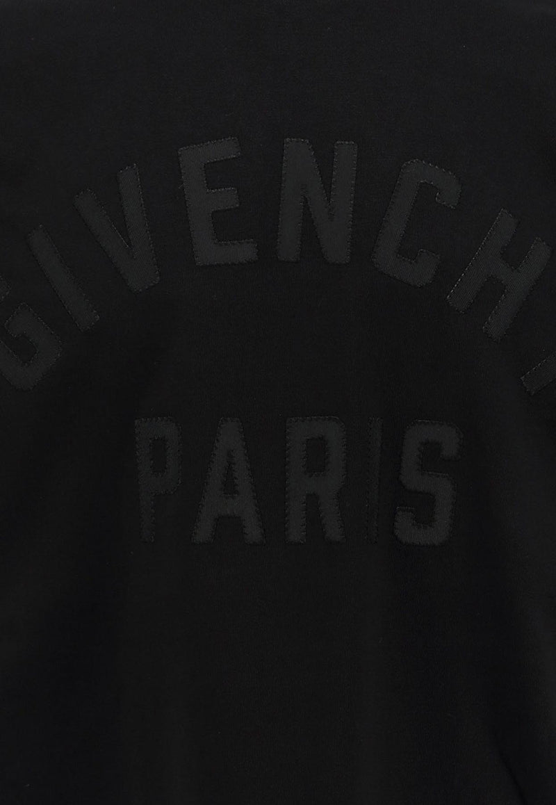 Givenchy Logo Embroidered T-shirt Black BM71NK3YRS001_Black_34275625