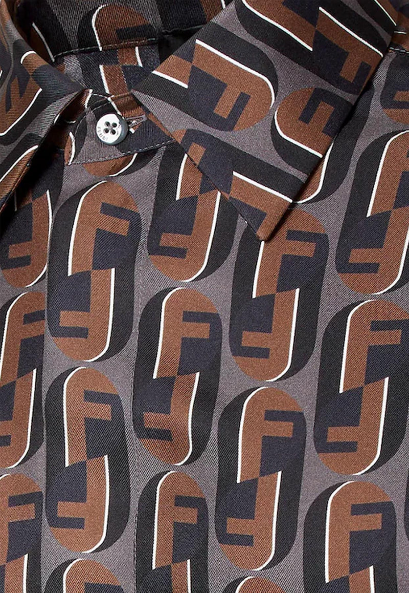 Fendi Fendinity Print Silk Long-Sleeved Shirt Multicolor FS1319AVDBF1TRS_Peltroblu_34276936
