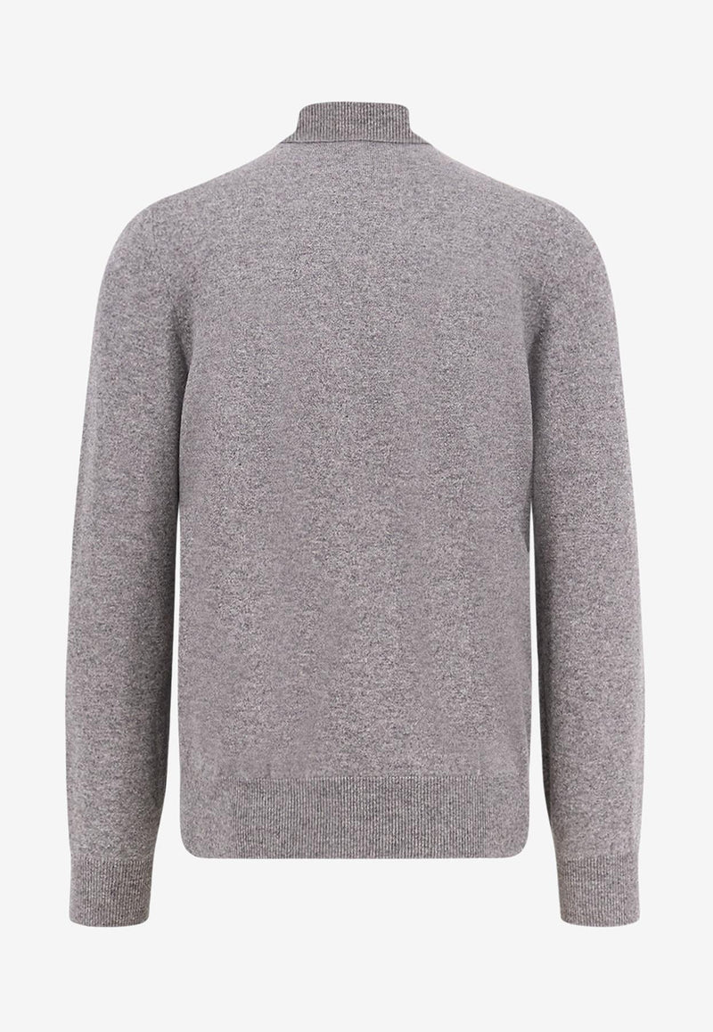 Brunello Cucinelli Cashmere High-Neck Sweater Gray M2200103CF423_Grey_34275613