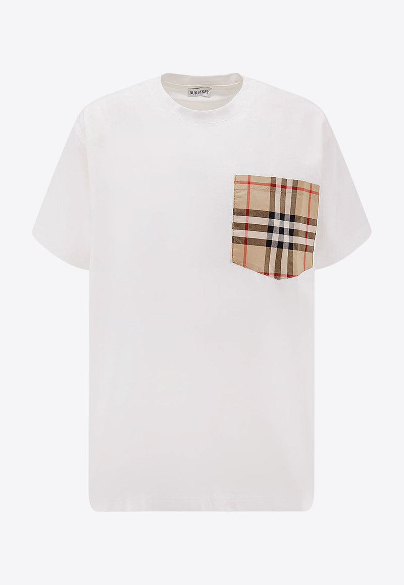 Burberry Checked Pocket T-shirt White 8103971A1464_White_34275643