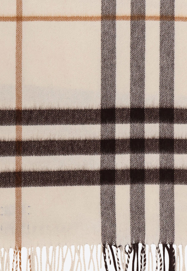 Burberry Checked Cashmere Scarf Cream 8112634A4486_Pebblewhite_34275716