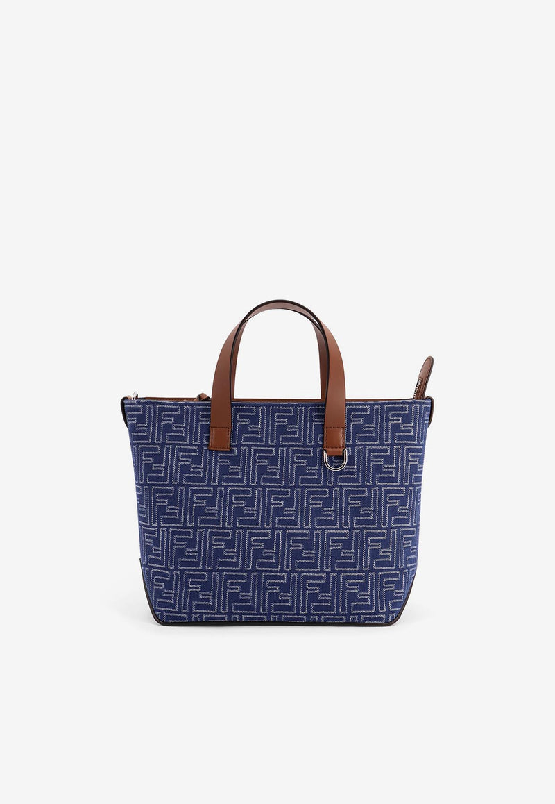 Fendi Small FF Jacquard Denim Tote Bag Denim 7VA658AUGOF1SCG_STONE_34276959