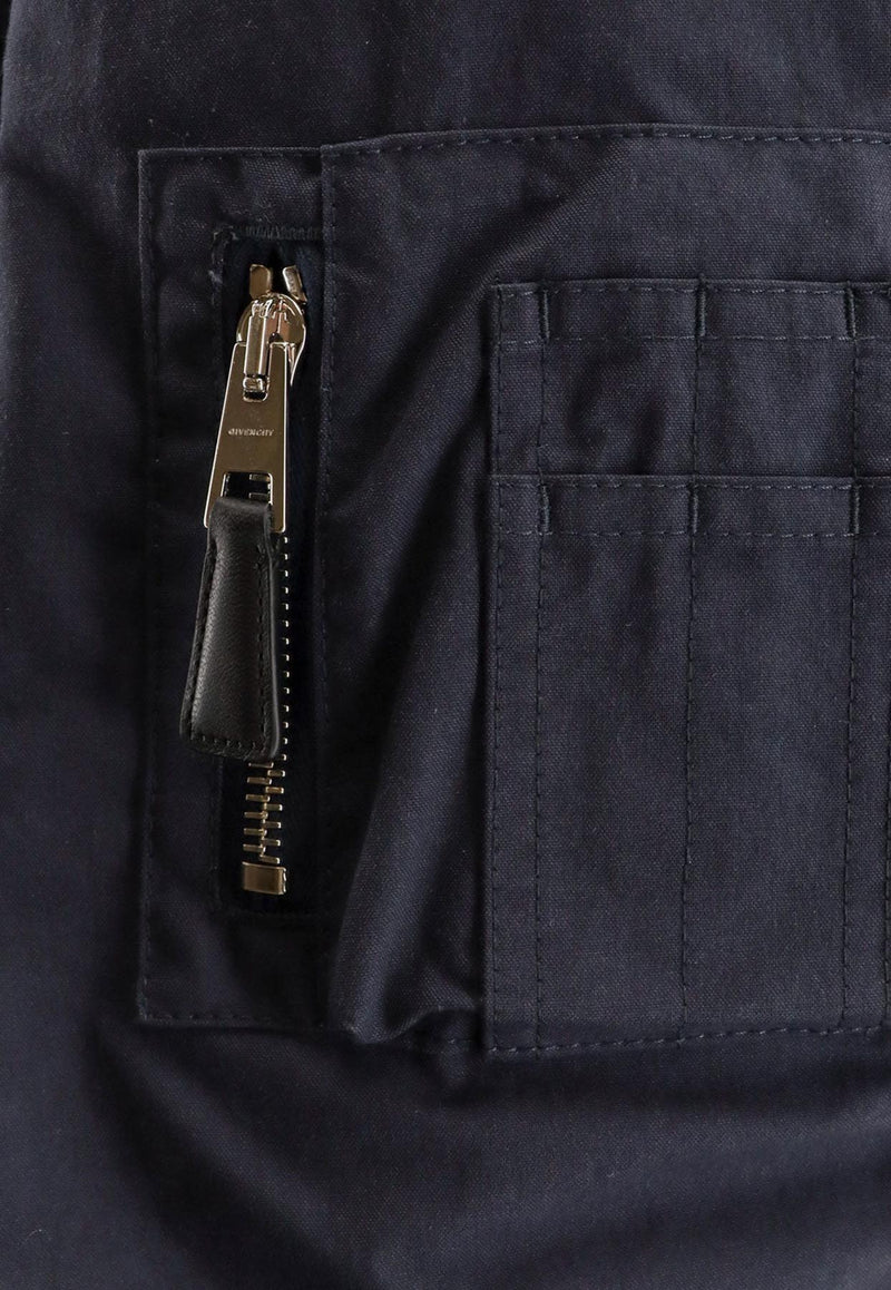 Givenchy Zip-Up Bomber Jacket Blue BM01CQ164Z410410_Blue_34275569