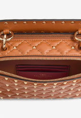 Valentino Rockstud Spike Leather Shoulder Bag Brown 6W2B0Q94NAPWU1_Black_34275705