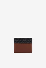 Fendi FF Squared Leather and Canvas Cardholder Brown 7M0164AFF2F1SCD_Durk nut_34276919