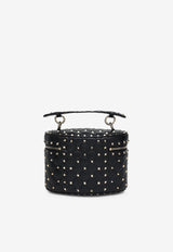 Valentino Rockstud Spike Leather Vanity Bag Black 6W2B0Q93NAP0NO_Black_34275591