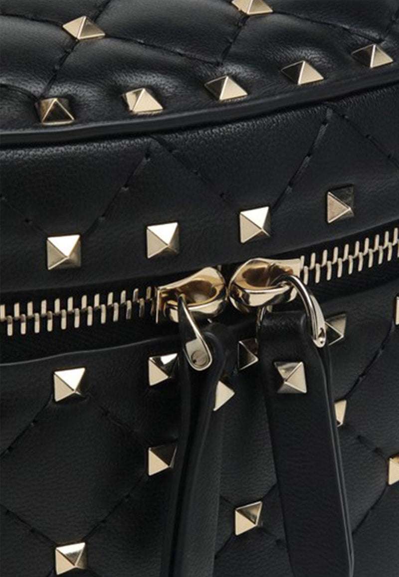 Valentino Rockstud Spike Leather Vanity Bag Black 6W2B0Q93NAP0NO_Black_34275591