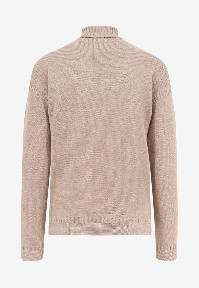 Loro Piana Tyne High-Neck Cashmere Sweater Beige FAP5976D0V9_VOLCANIC SOIL_29850778
