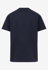 Givenchy Logo Embroidered T-shirt Navy BM71NK3YRS411_Navywhite_34275679