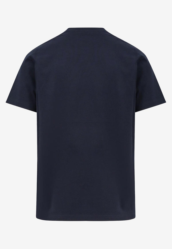 Givenchy Logo Embroidered T-shirt Navy BM71NK3YRS411_Navywhite_34275679