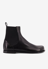 Brunello Cucinelli Lace-Up Leather Boots Brown MZOLG3036PC8279_Dark Brown_34275570