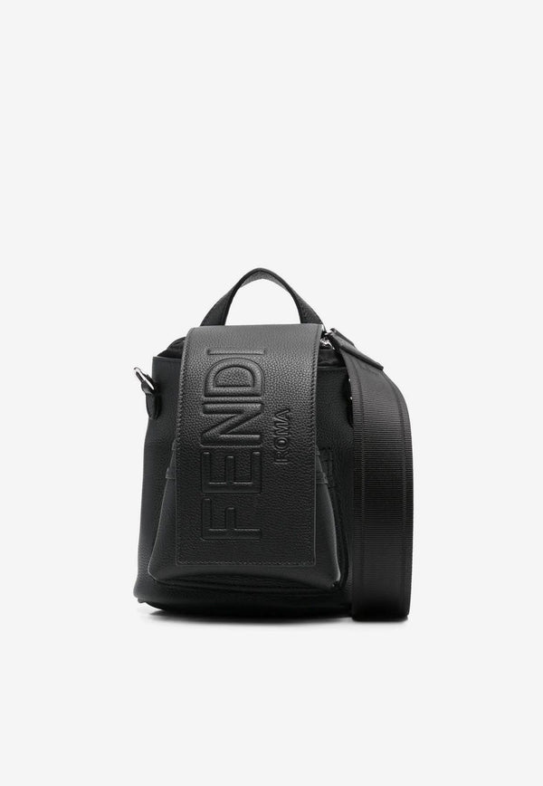 Fendi Mini Strike Cher Messenger Bag Black 7VZ086AMAC_F0GXN_NEROPALLADIO_34276965