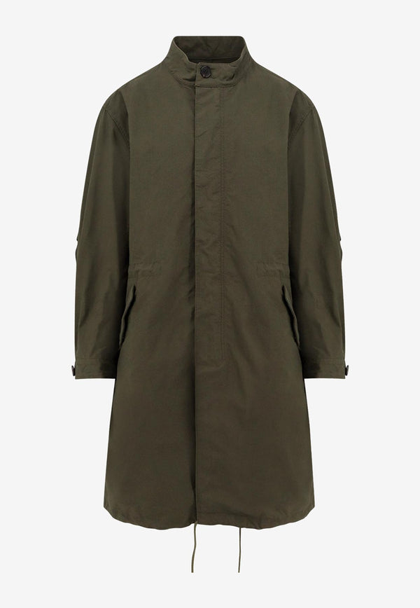 Givenchy Stamped Logo Long Parka Khaki BM01D1164Z305305_KHAKI_34275581