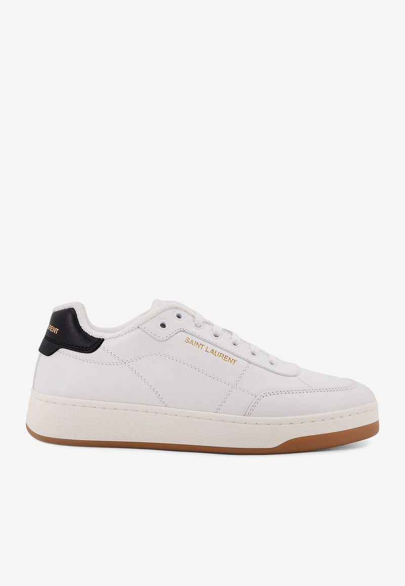 Saint Laurent SL/61 Leather Sneakers White 81947600NI09061_Blanc Optique/Nero_29852323