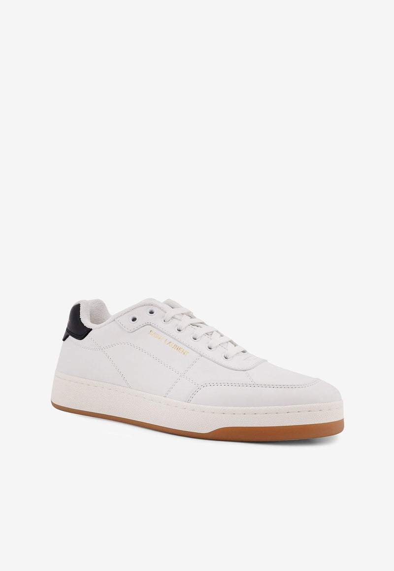 Saint Laurent SL/61 Leather Sneakers White 81947600NI09061_Blanc Optique/Nero_29852323