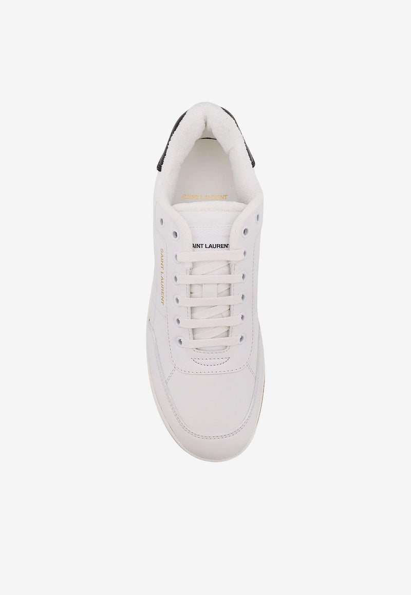 Saint Laurent SL/61 Leather Sneakers White 81947600NI09061_Blanc Optique/Nero_29852323
