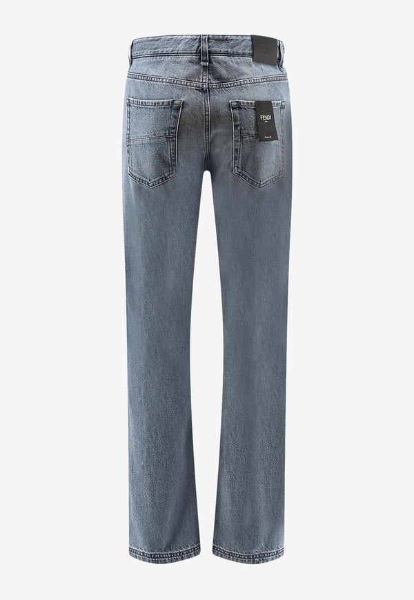 Fendi Essential Straight-Leg Jeans Denim FLP288AT2FF0QR0_Avion Blue_34276955