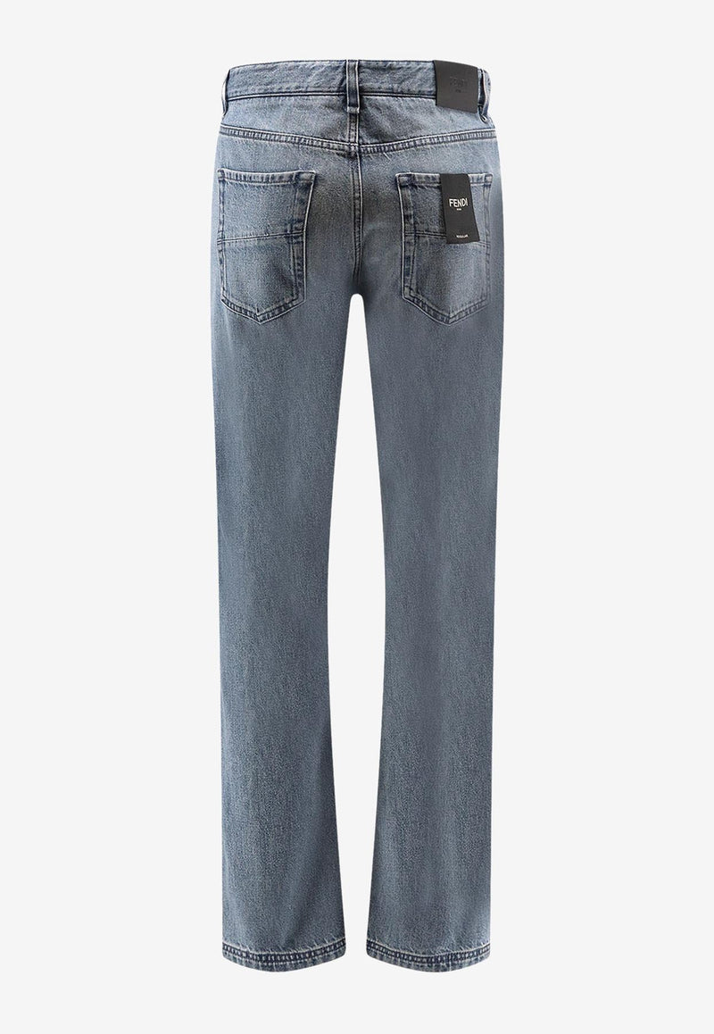 Fendi Essential Straight-Leg Jeans Denim FLP288AT2FF0QR0_Avion Blue_34276955